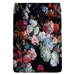 Floral Pattern, Red, Floral Print, E, Dark, Flowers Removable Flap Cover (l) by nateshop