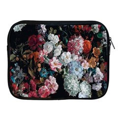 Floral Pattern, Red, Floral Print, E, Dark, Flowers Apple Ipad 2/3/4 Zipper Cases by nateshop