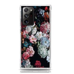 Floral Pattern, Red, Floral Print, E, Dark, Flowers Samsung Galaxy Note 20 Ultra Tpu Uv Case by nateshop