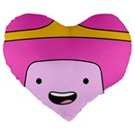 Adventure Time Princess Bubblegum Large 19  Premium Heart Shape Cushions Front