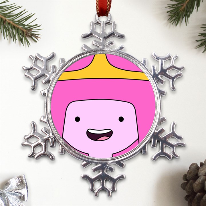 Adventure Time Princess Bubblegum Metal Large Snowflake Ornament