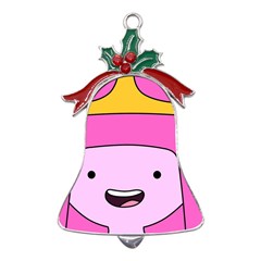 Adventure Time Princess Bubblegum Metal Holly Leaf Bell Ornament