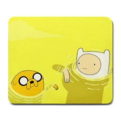 Adventure Time Jake The Dog Finn The Human Artwork Yellow Large Mousepad