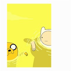 Adventure Time Jake The Dog Finn The Human Artwork Yellow Small Garden Flag (two Sides)