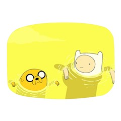 Adventure Time Jake The Dog Finn The Human Artwork Yellow Mini Square Pill Box by Sarkoni