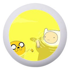 Adventure Time Jake The Dog Finn The Human Artwork Yellow Dento Box With Mirror by Sarkoni