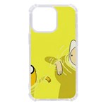 Adventure Time Jake The Dog Finn The Human Artwork Yellow iPhone 13 Pro TPU UV Print Case Front