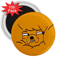 Adventure Time Jake The Dog 3  Magnets (100 Pack) by Sarkoni