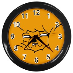 Adventure Time Jake The Dog Wall Clock (black) by Sarkoni