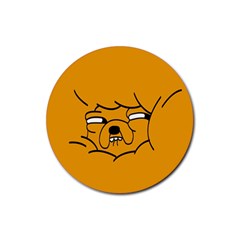 Adventure Time Jake The Dog Rubber Coaster (round) by Sarkoni