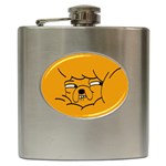 Adventure Time Jake The Dog Hip Flask (6 oz) Front