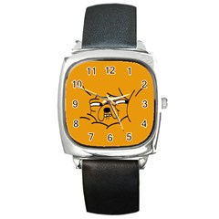 Adventure Time Jake The Dog Square Metal Watch by Sarkoni