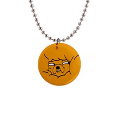 Adventure Time Jake The Dog 1  Button Necklace by Sarkoni