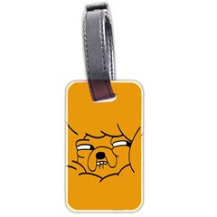 Adventure Time Jake The Dog Luggage Tag (two Sides) by Sarkoni