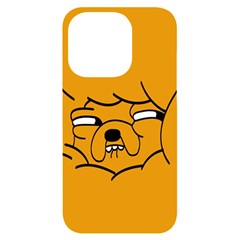 Adventure Time Jake The Dog Iphone 14 Pro Black Uv Print Case by Sarkoni