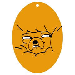 Adventure Time Jake The Dog Uv Print Acrylic Ornament Oval by Sarkoni