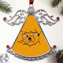 Adventure Time Jake The Dog Metal Angel With Crystal Ornament by Sarkoni