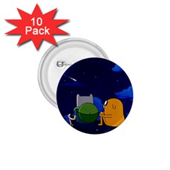 Adventure Time Jake And Finn Night 1 75  Buttons (10 Pack) by Sarkoni