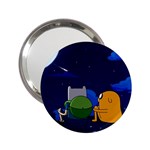 Adventure Time Jake And Finn Night 2.25  Handbag Mirrors Front