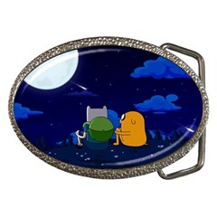 Adventure Time Jake And Finn Night Belt Buckles by Sarkoni