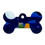 Adventure Time Jake And Finn Night Dog Tag Bone (Two Sides) Back