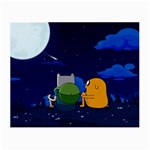 Adventure Time Jake And Finn Night Small Glasses Cloth (2 Sides) Front