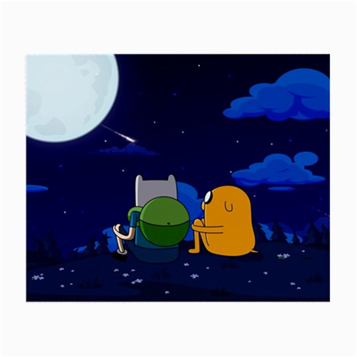 Adventure Time Jake And Finn Night Small Glasses Cloth (2 Sides)