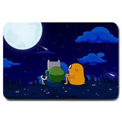 Adventure Time Jake And Finn Night Large Doormat by Sarkoni