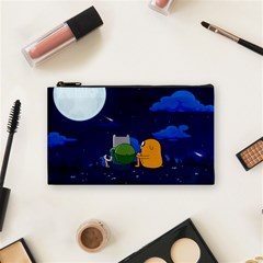 Adventure Time Jake And Finn Night Cosmetic Bag (small) by Sarkoni