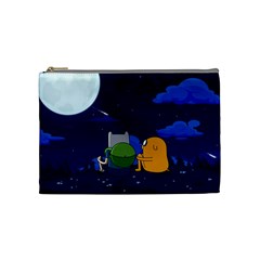 Adventure Time Jake And Finn Night Cosmetic Bag (medium) by Sarkoni