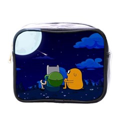 Adventure Time Jake And Finn Night Mini Toiletries Bag (one Side) by Sarkoni