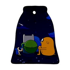 Adventure Time Jake And Finn Night Ornament (bell) by Sarkoni