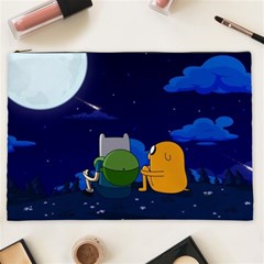 Adventure Time Jake And Finn Night Cosmetic Bag (xxl) by Sarkoni