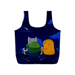 Adventure Time Jake And Finn Night Full Print Recycle Bag (s) by Sarkoni