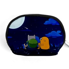 Adventure Time Jake And Finn Night Accessory Pouch (medium) by Sarkoni