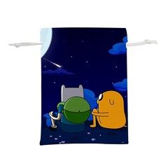 Adventure Time Jake And Finn Night Lightweight Drawstring Pouch (s) by Sarkoni