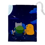 Adventure Time Jake And Finn Night Drawstring Pouch (4XL) Front