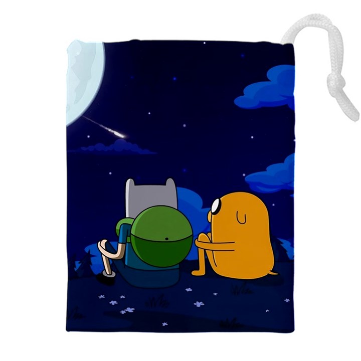 Adventure Time Jake And Finn Night Drawstring Pouch (4XL)