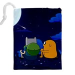 Adventure Time Jake And Finn Night Drawstring Pouch (4XL) Back