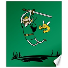 Adventure Time The Legend Of Zelda Canvas 20  X 24  by Sarkoni