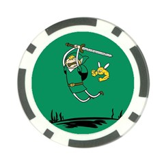 Adventure Time The Legend Of Zelda Poker Chip Card Guard by Sarkoni