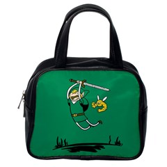 Adventure Time The Legend Of Zelda Classic Handbag (one Side) by Sarkoni