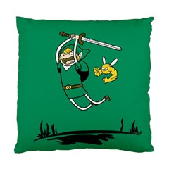 Adventure Time The Legend Of Zelda Standard Cushion Case (one Side) by Sarkoni