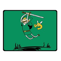 Adventure Time The Legend Of Zelda Fleece Blanket (small) by Sarkoni