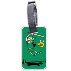 Adventure Time The Legend Of Zelda Luggage Tag (one Side) by Sarkoni