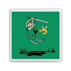 Adventure Time The Legend Of Zelda Memory Card Reader (square) by Sarkoni