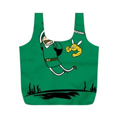 Adventure Time The Legend Of Zelda Full Print Recycle Bag (m) by Sarkoni