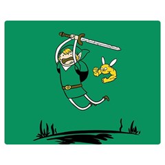 Adventure Time The Legend Of Zelda Premium Plush Fleece Blanket (medium) by Sarkoni