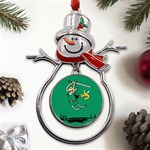 Adventure Time The Legend Of Zelda Metal Snowman Ornament Front