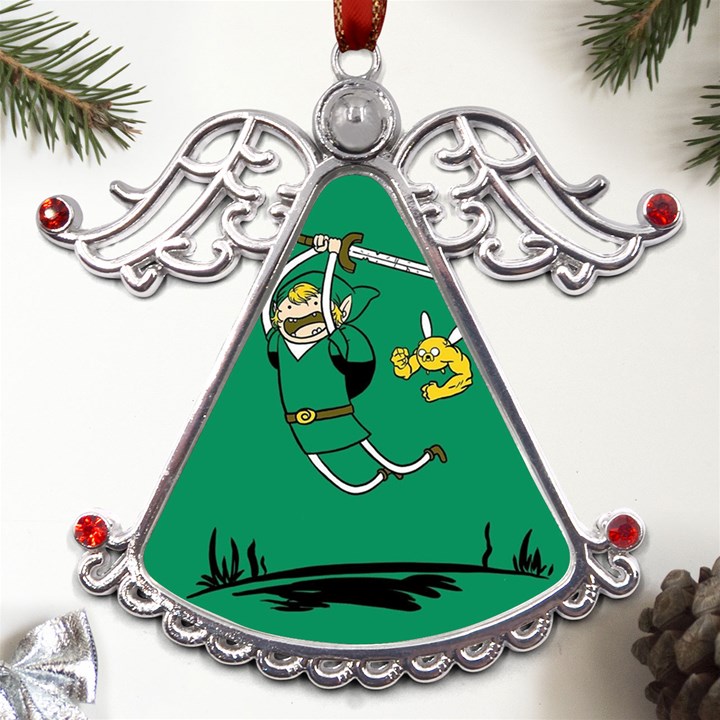 Adventure Time The Legend Of Zelda Metal Angel with Crystal Ornament